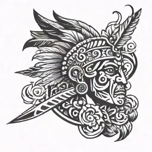 Barber Aztec Design Inspired