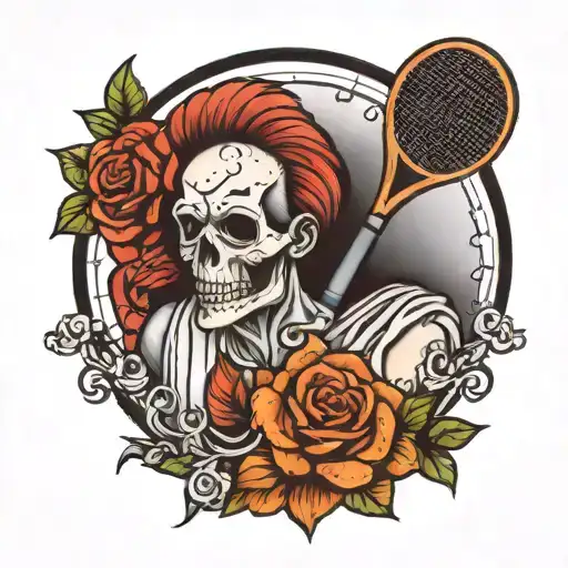 Dead Father And Tennis Racket