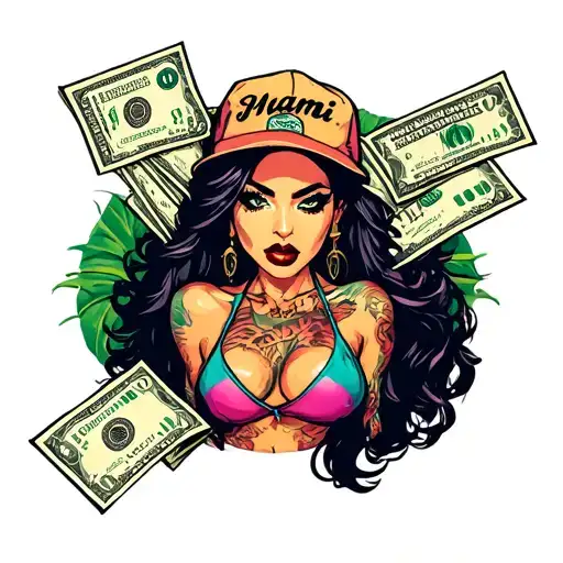 Miami Thugs Robbery Scene And Money And Bitch Prostitute