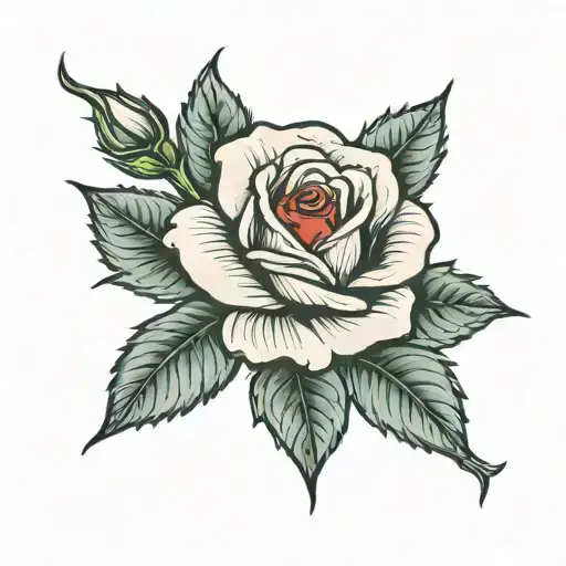 Single Red Rose With Shane's Written In The Stem Rose