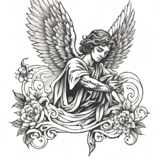 An Angel Stretching Out His Hand