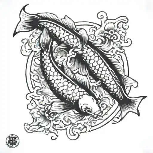 Koi Fish Yin Yang