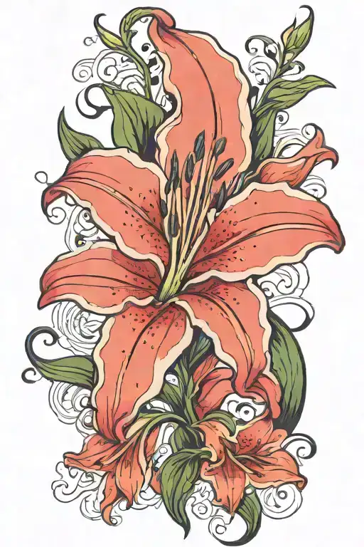 Lily Flower For Spine