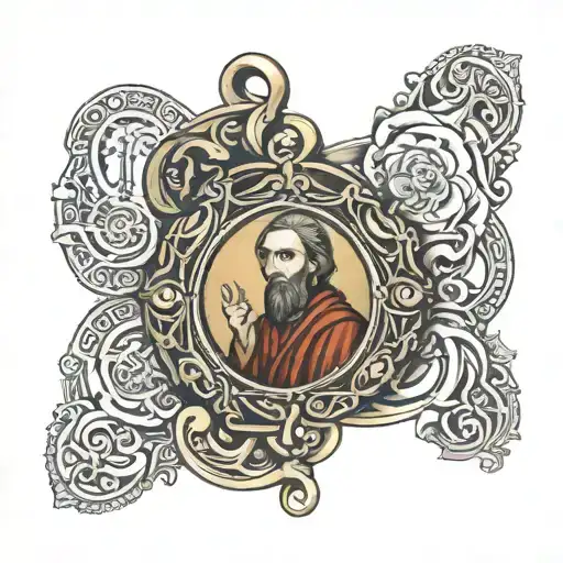 Saint Benedict Medal With Jesus Christ