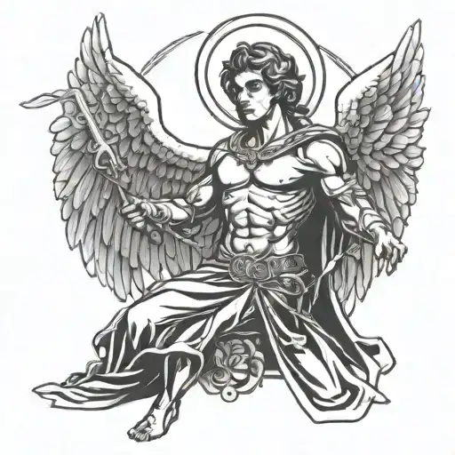 Dark Masculine Guardian Angel