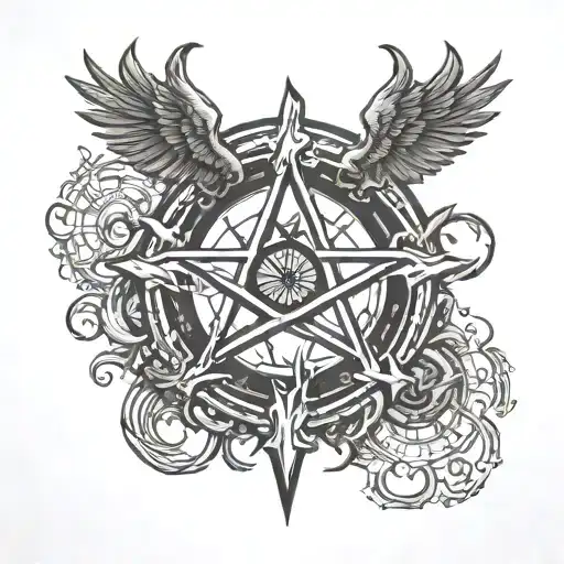 Supernatural Serie With The Symbol