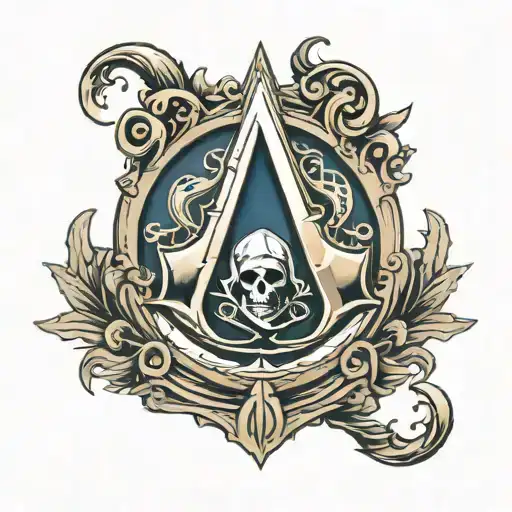 Assassin's Creed Crest With Moon