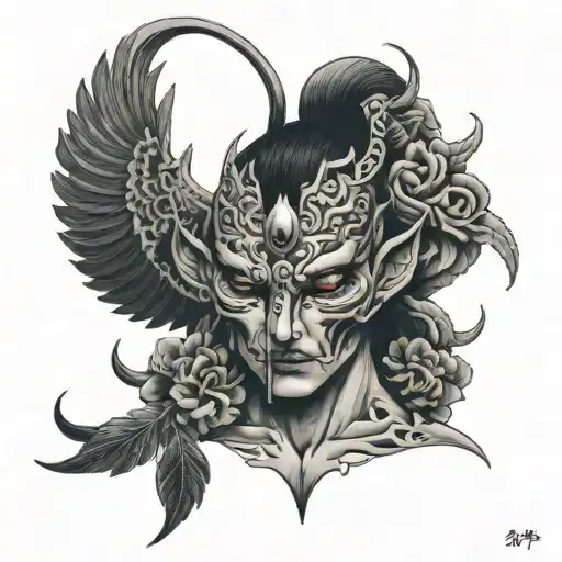 Sumrai With Broken Mask