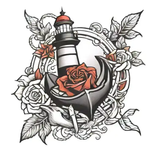 Lighthouse Anchor Rose