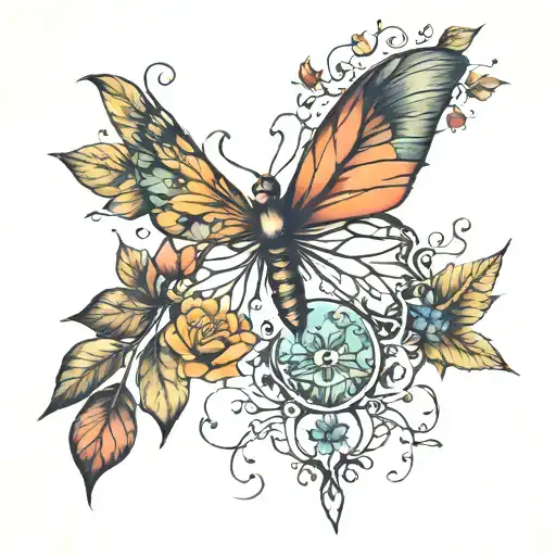 Nature Elements On Sternum