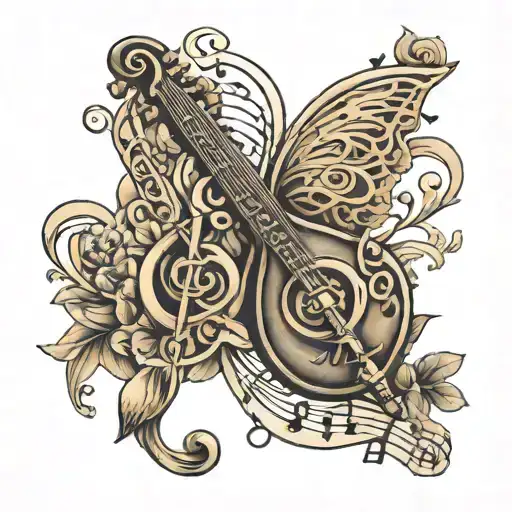 Honesty & Music Note Intertwined