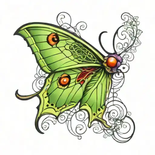 Spider Web Luna Moth