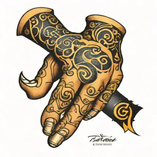 P Word In Ring Finger