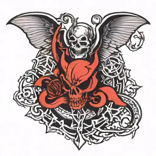 Avenge Sevenfold Deathbat Black