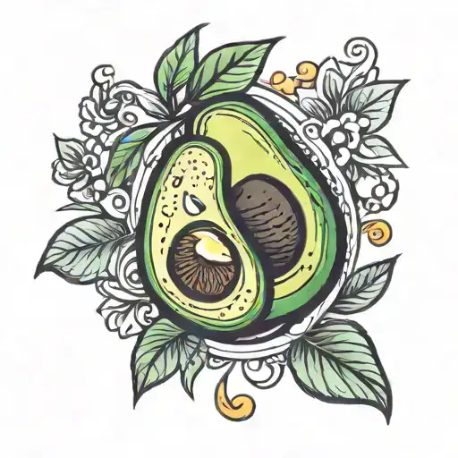 Avocado Cartoon Version