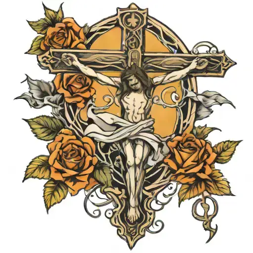 Christian Crucifixian Scene