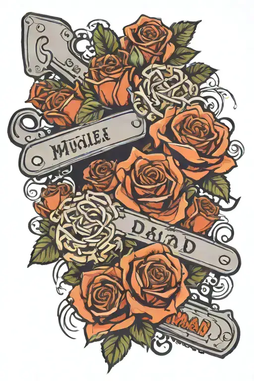 Roses And Chainsaw Mum And Dad Names Incorporated