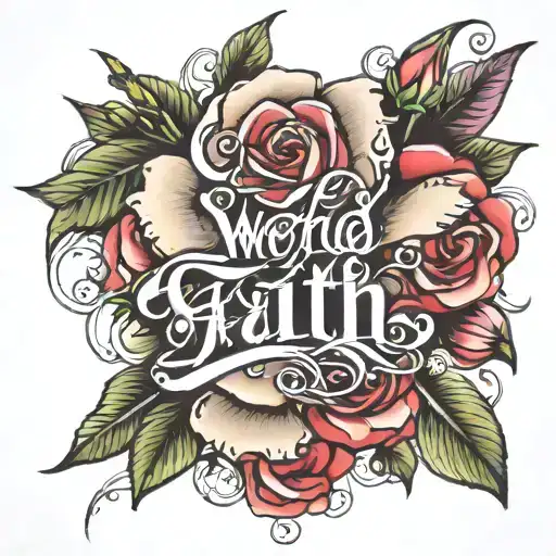Word Faith With Roses