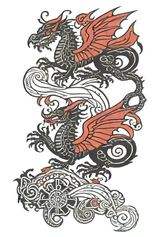 Red And Black With Wales And Monterey