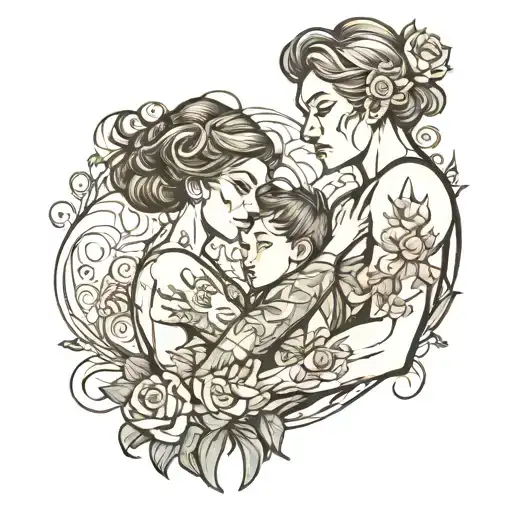 A Mother And Son Want To Hug Each Other And There Is A Barrier Between Them