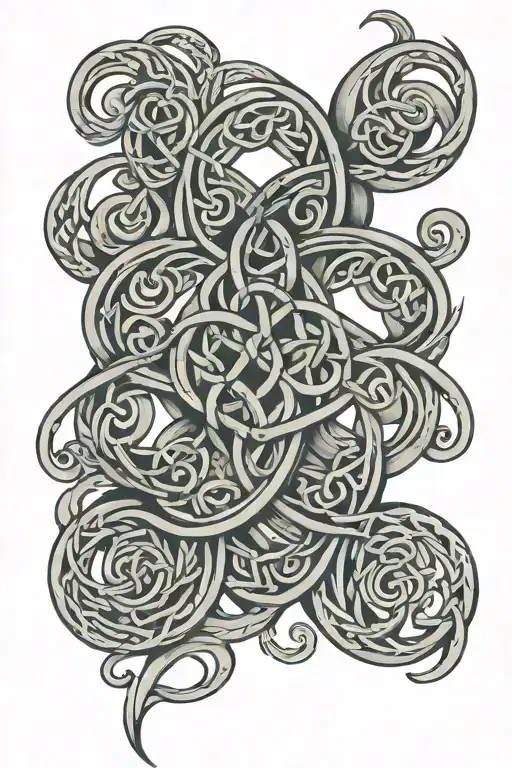 A Celtic Knot Design Incorporating Family Members' Initials