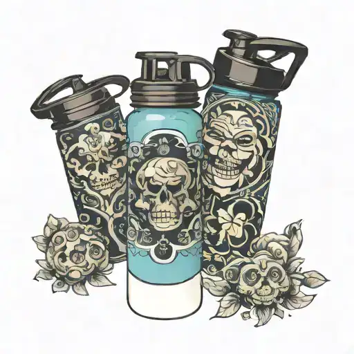 Minimalist Three Cute Reusable Water Bottles