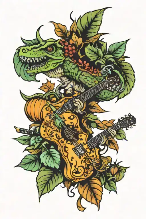 Leaves And Dinosaurs And Guitars And Pumpkins