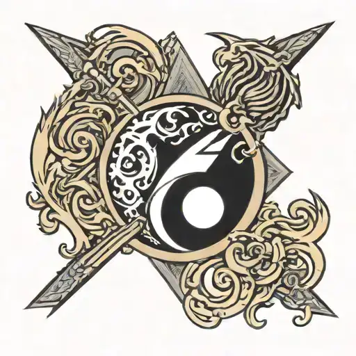 Metallica Symbol In Yinyang