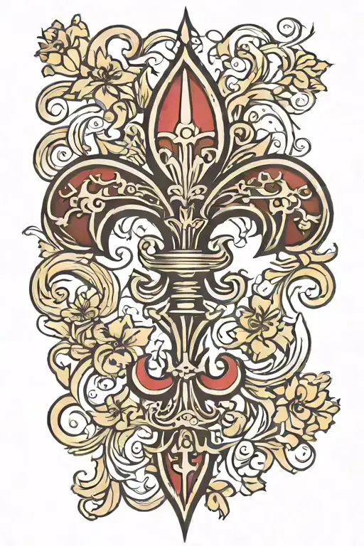 Give Me Picture Tattoo Like Fleur-de-lis Symbol
