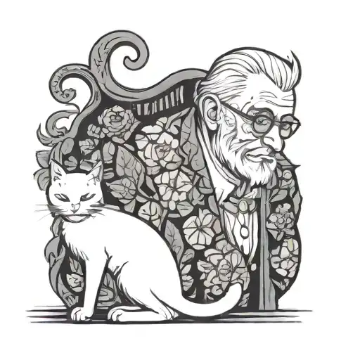 My Father And A White Cat