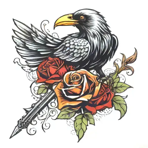 Mace Weapon With Crow Foot