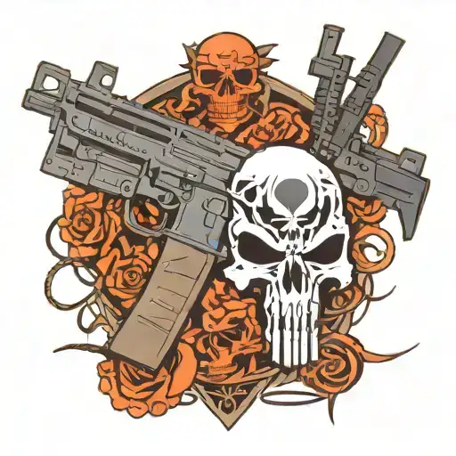 Punisher Skull Merge Ar15