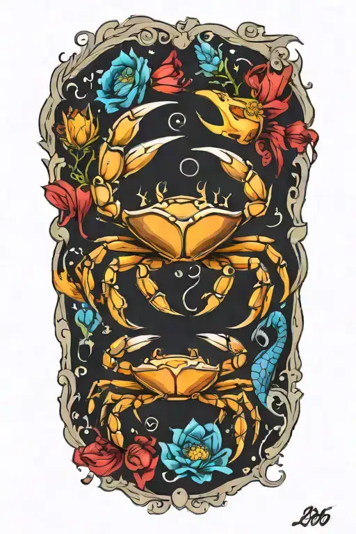 Cancer Crab And The Leo