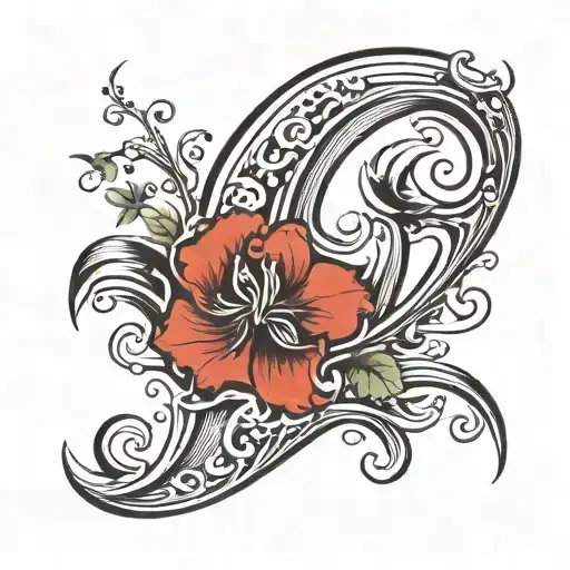 Llkh Letter With A Line Wave