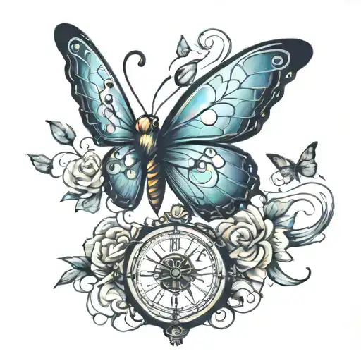 Dream Caster With Little Butterfly Flying Towards