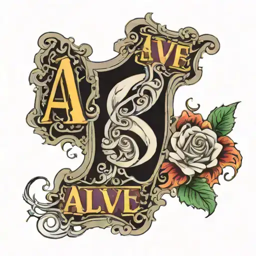 The Word 'Alive' Liquified In A Box