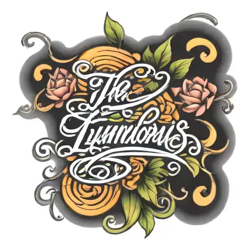 The Word Luminous In Cursive Writing