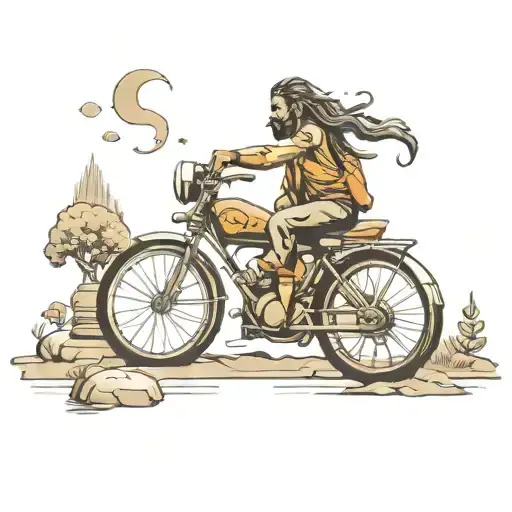 Bike Road Hills Monument Sea Forest Hospitality Lord Shiva