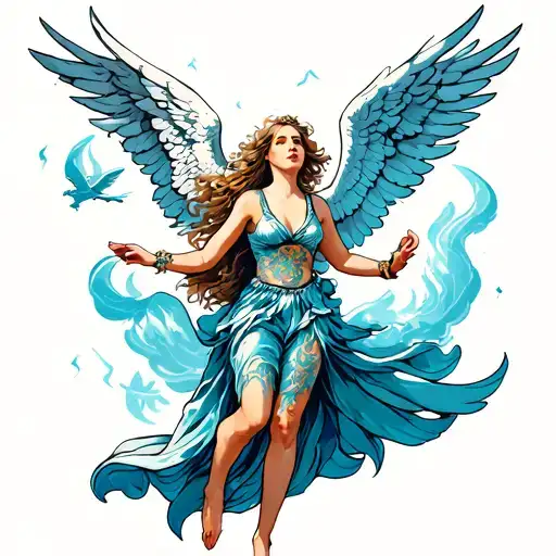 Vitrage And Angel Flying