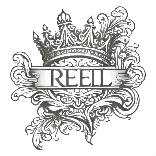 Trell Name Written With A Crown