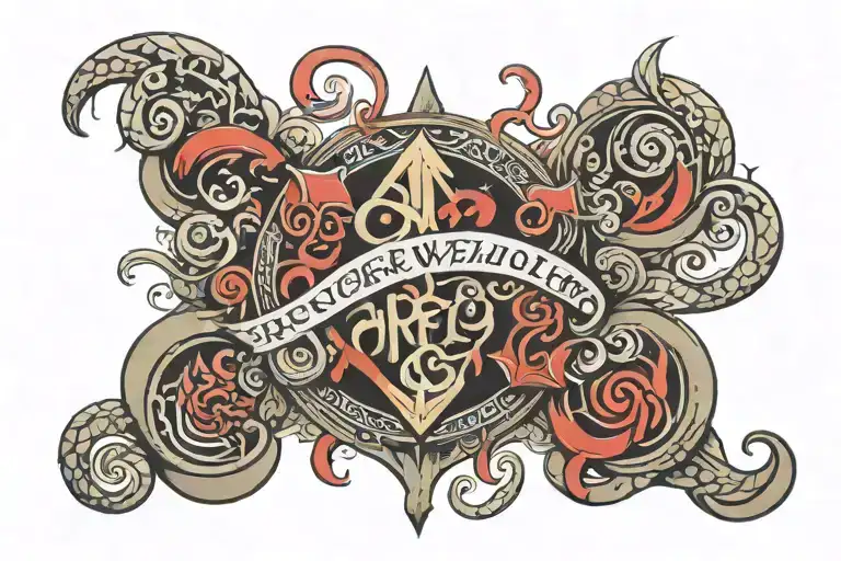 Script Wrting With Harvey Tommy With Protection Symbolic Drawing