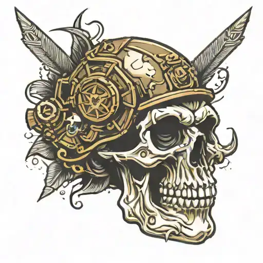 Skull With Spec Ops Helmit