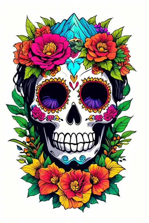 Sugar Skull Surrounded My Mountain