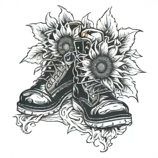 Sunflower In Doc Marten Boots