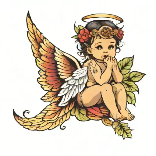 Indian Leaf Baby Angel