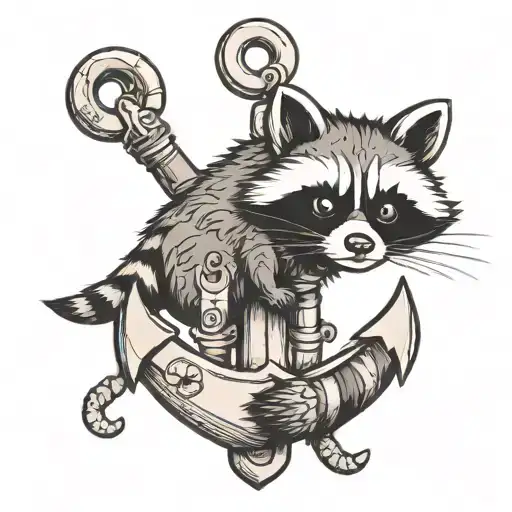 Racoon Anchor Design
