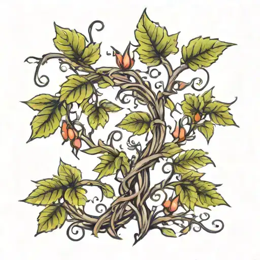 Vines And Nature Inspired Spine