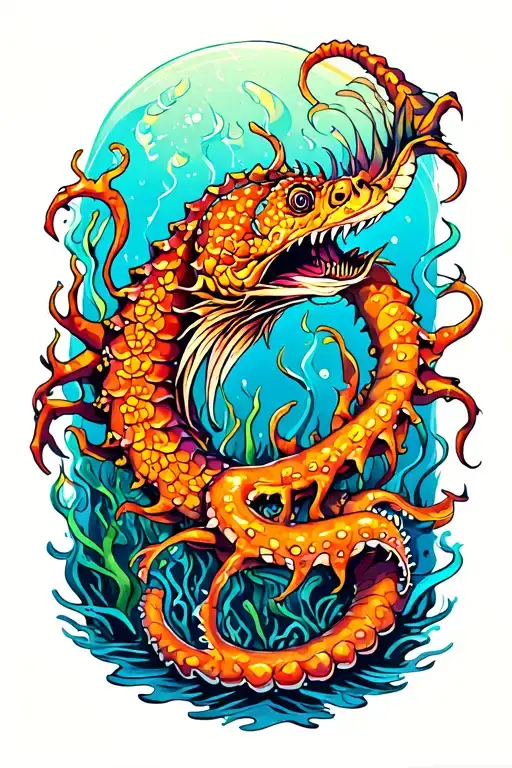 Coral Reef Kracken Fighting