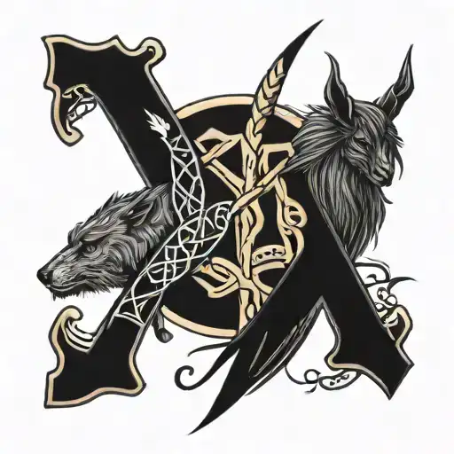 Spine Female Nordic Runes