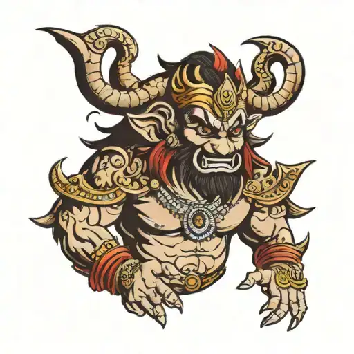 Raavan 10 Heads Uni Demon In One